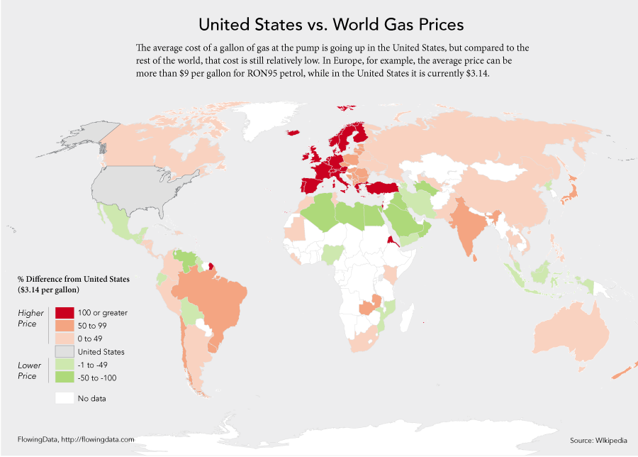 global gas prices 2011. High gas prices over the past